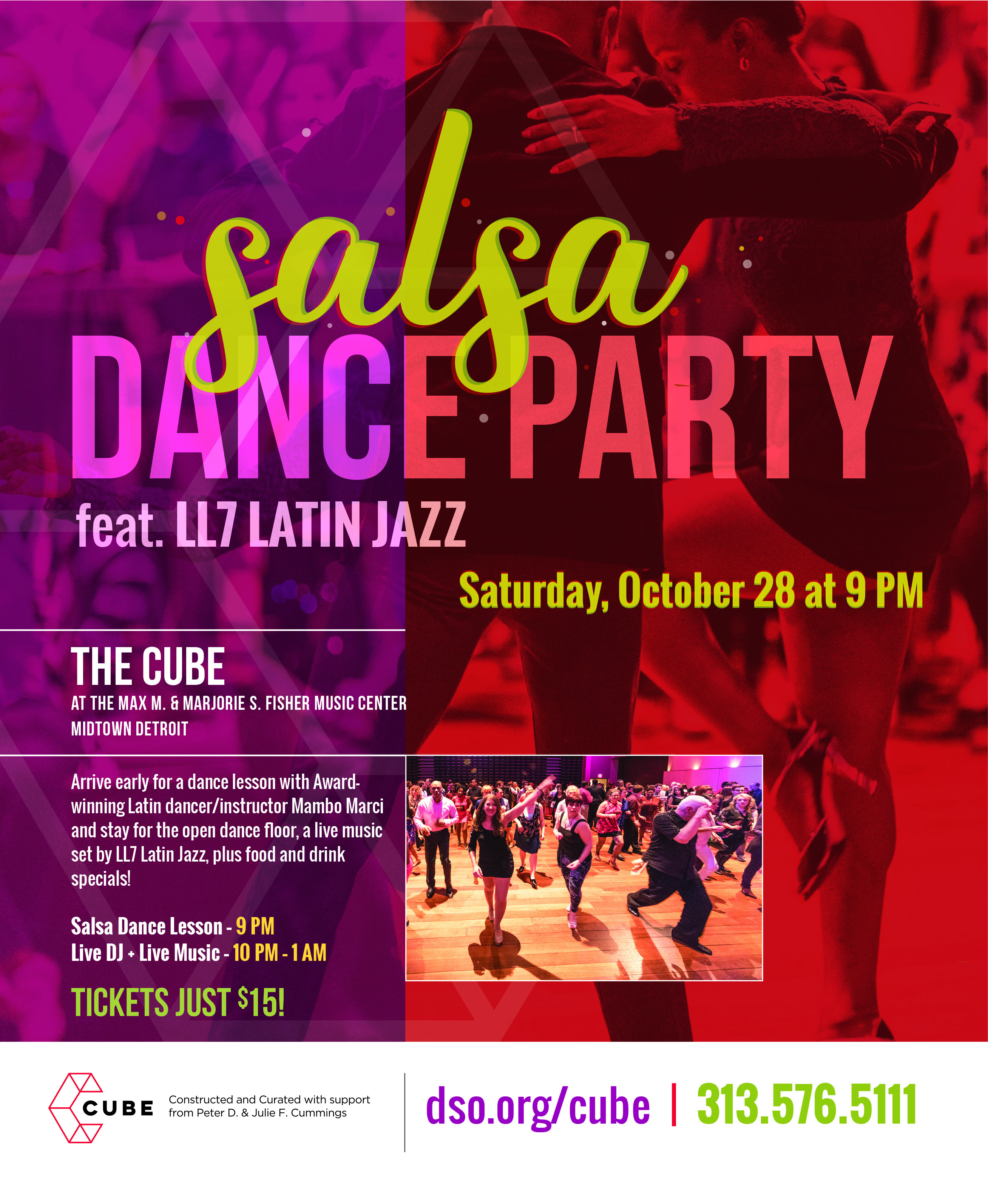 Salsa Dance Party - Cube - Mambo Marcy - October 2017 -